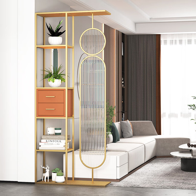 奇乐森(qilesen)小户型网红横厅屏风隔断客厅沙发隔断柜进门餐厅镂空