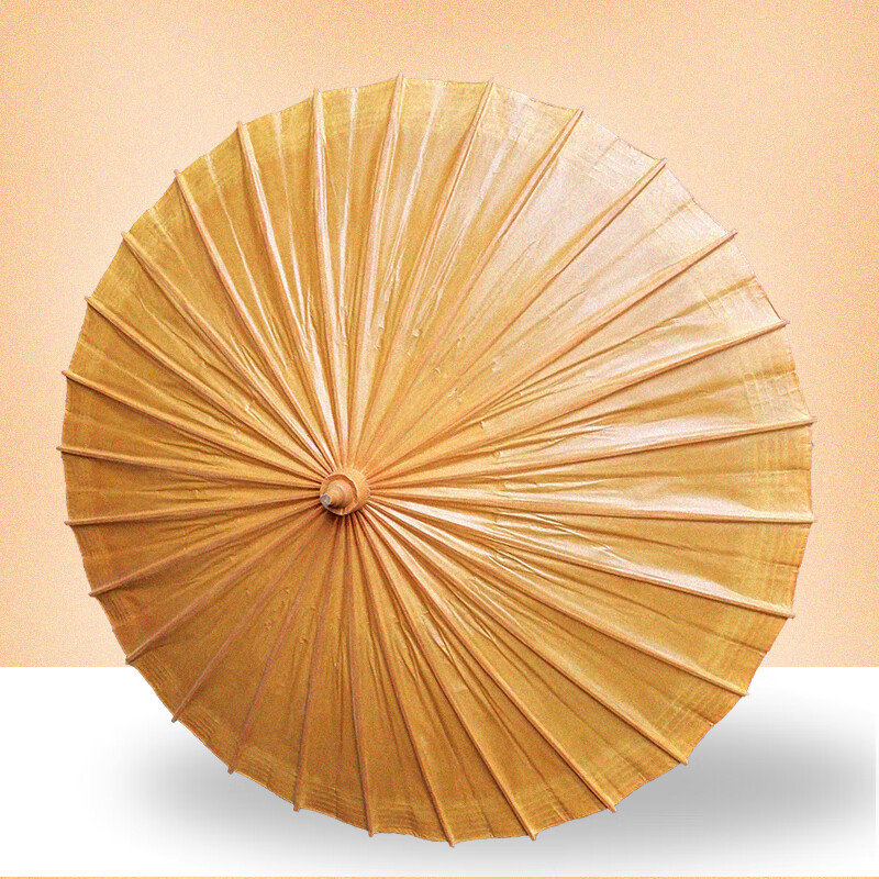 访雨阁油纸伞阳台庭院伞黄色复古摆摊遮阳伞中式古风大伞 古黄色 半穿