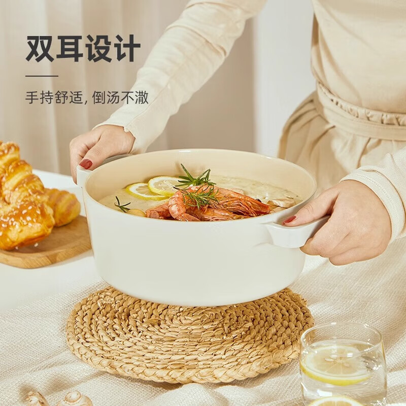 Neoflam平底锅煎锅家用不粘锅电磁炉燃气专用牛排锅多功能煎炒锅韩国进口 汤锅(3.8L)(赠硅胶汤勺) 24cm