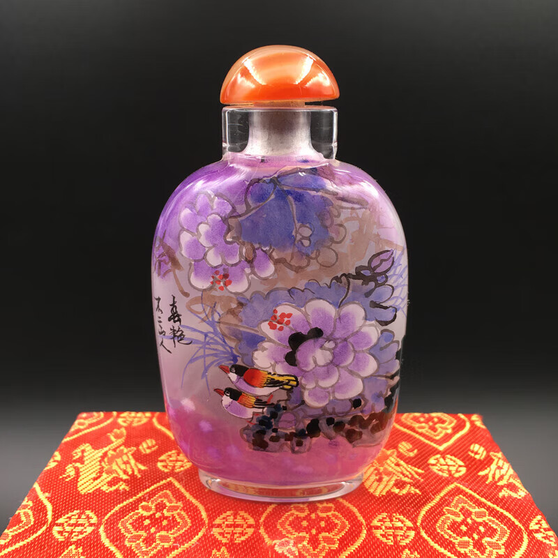 gjxbp鼻烟壶的内画衡水内画鼻烟壶摆件手工绘画外事商务中国特色民族