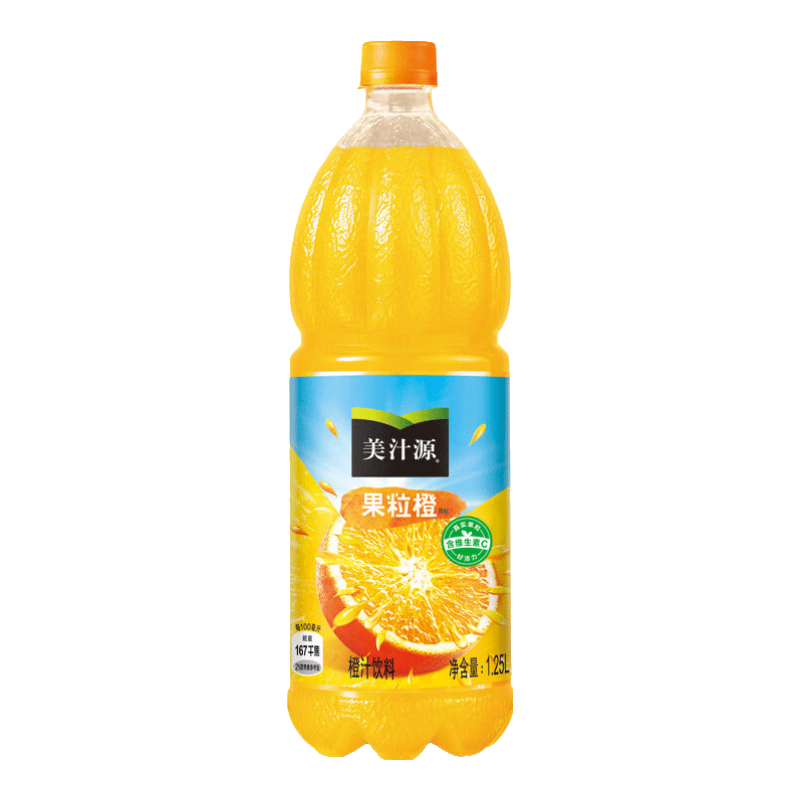 美汁源 可口可乐（Coca-Cola）美汁源 Minute Maid 果粒橙 1.25L*12