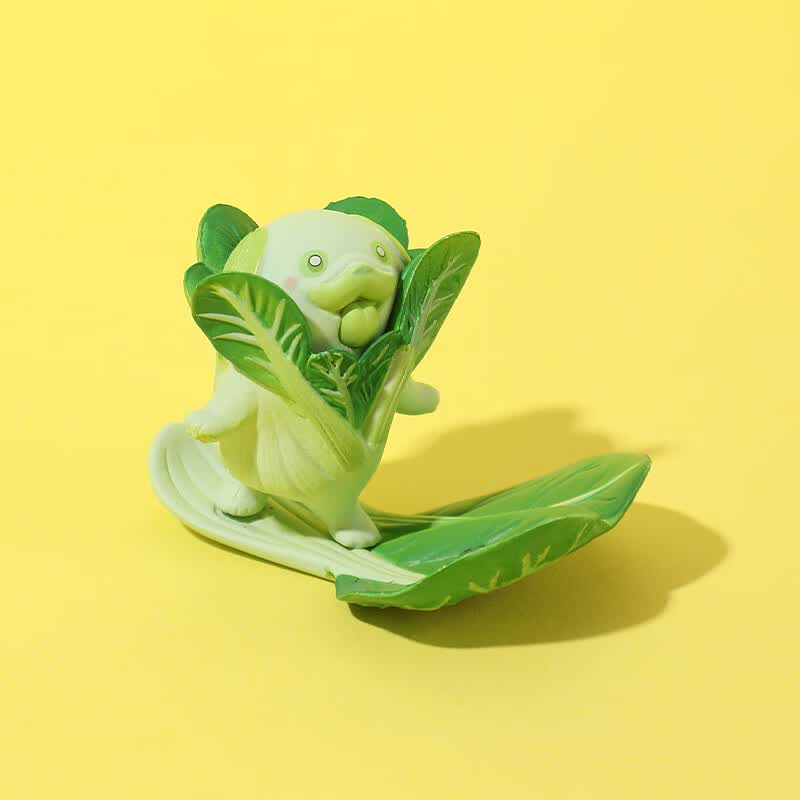 智宙日本正版stasto 第2弹 蔬菜精灵青菜白菜狗手办扭蛋 哈密瓜龟羊驼