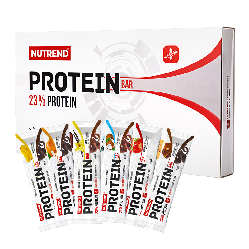 【诺特兰德授权店】Nutrend诺特兰德Protein bar蛋白棒 健身增肌粉代餐能量棒（进口） 6支装/盒（混合口味）