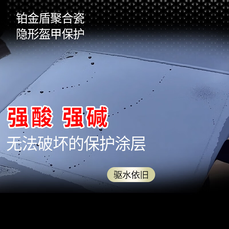 龟牌（Turtle Wax）铂金盾强化聚合瓷镀膜剂汽车浓缩日护聚合瓷纳米水晶车衣新能源 【2倍镀瓷】铂金盾强化聚合瓷