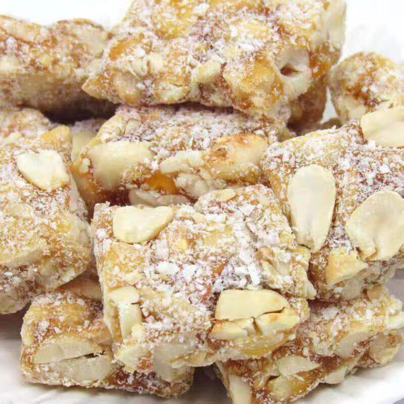 虎钢馋广东特产莞花花生糖 椰蓉芝麻花生糖手工软糖喜糖糖果零食 椰蓉