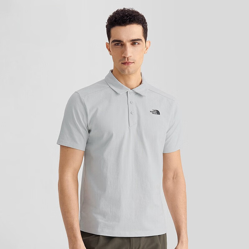 the north face北面短袖男式24春夏新款户外运动休闲商务棉质翻领t恤