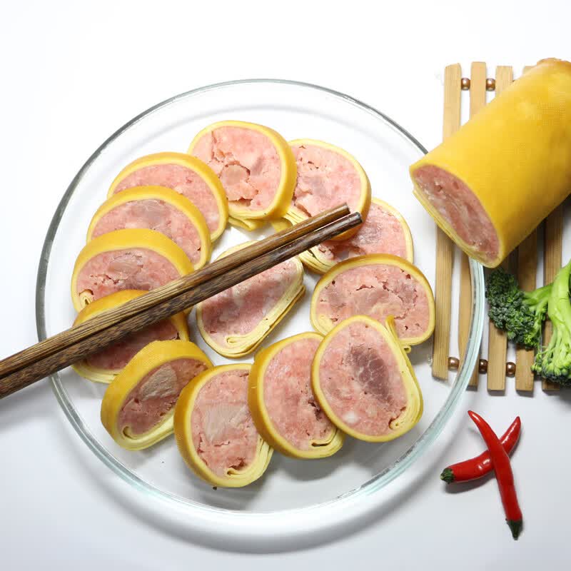 鲁骨梁东北特色风味美食小吃特产猪肉签子500g下酒菜 原味