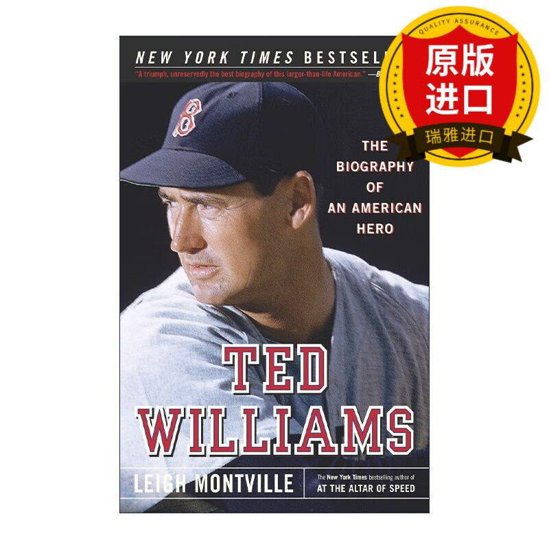 英文原版 ted williams 美国棒球运动员泰德·威廉姆斯传 波士顿红袜