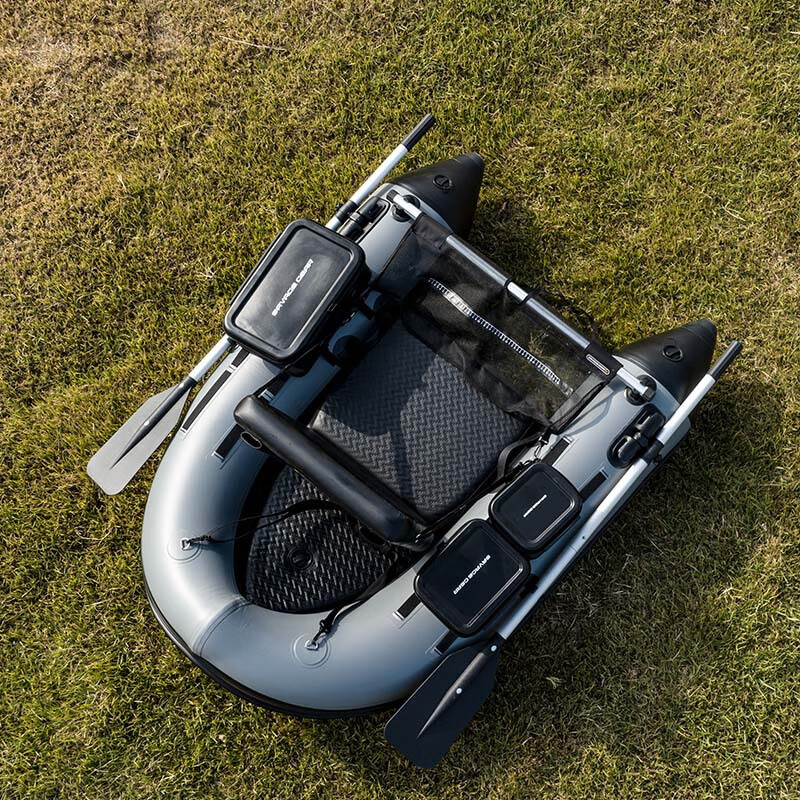 兆越路亚艇冲锋舟皮划艇折叠船橡皮游艇单人加厚钓鱼船艇专用船充气船