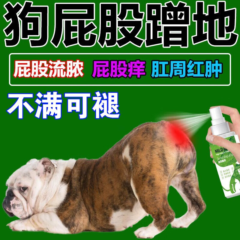 宠物狗狗肛门腺炎消喷剂膏狗狗挤肛周发炎红肿脓肿猫屁股蹭地瘙痒 一