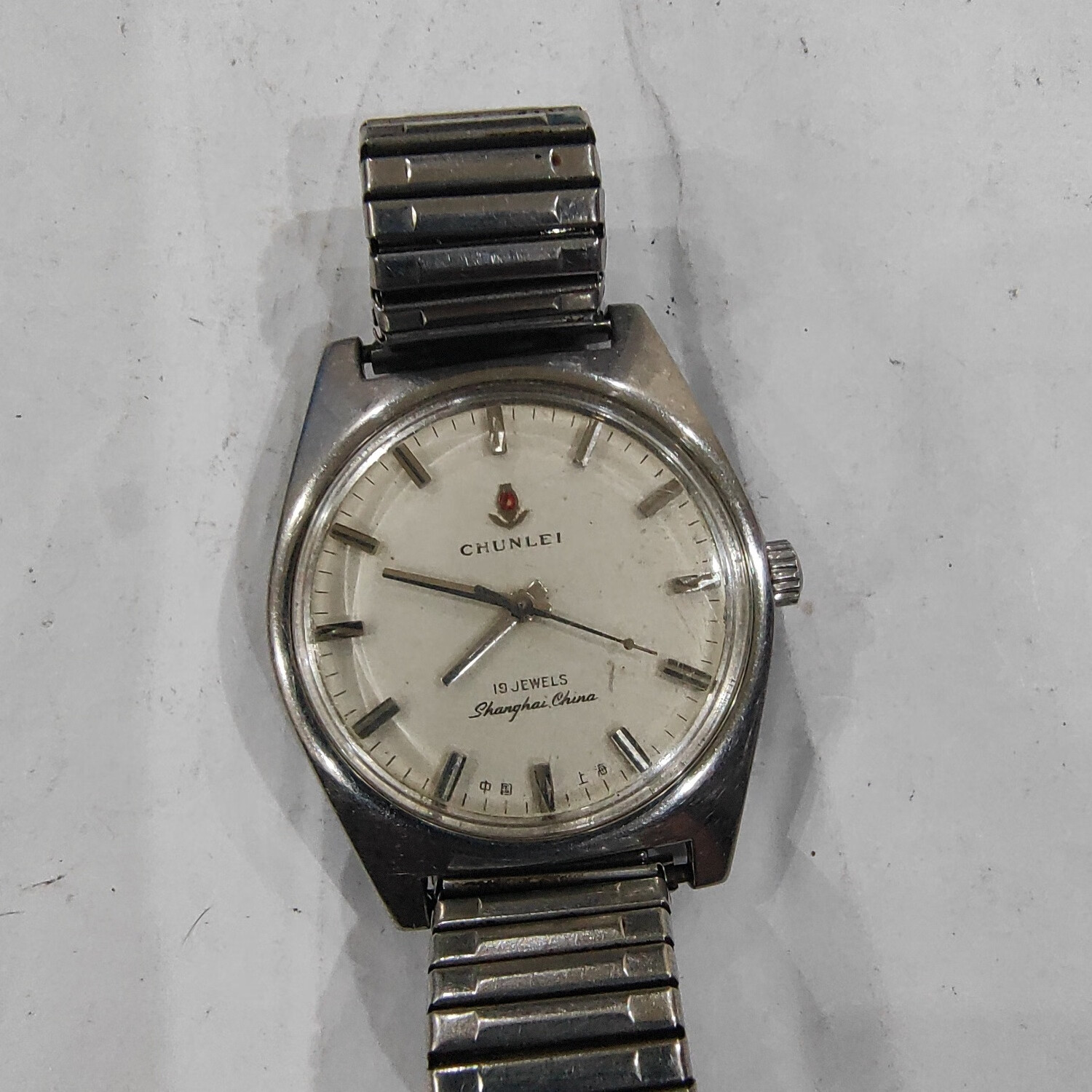 中国上海春蕾7524-801手动机械男士手表 实测准确 功能好