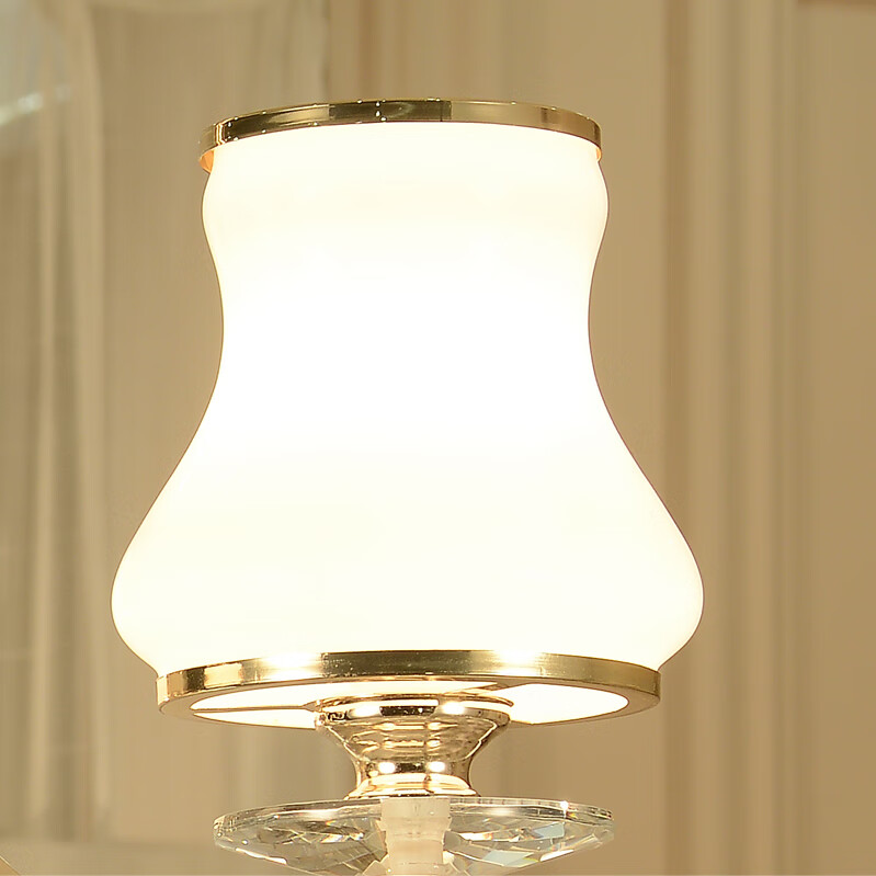 欧式吊灯罩配件玻璃水晶灯罩灯具订做灯罩diy灯具换新磨砂灯罩壁 葫芦