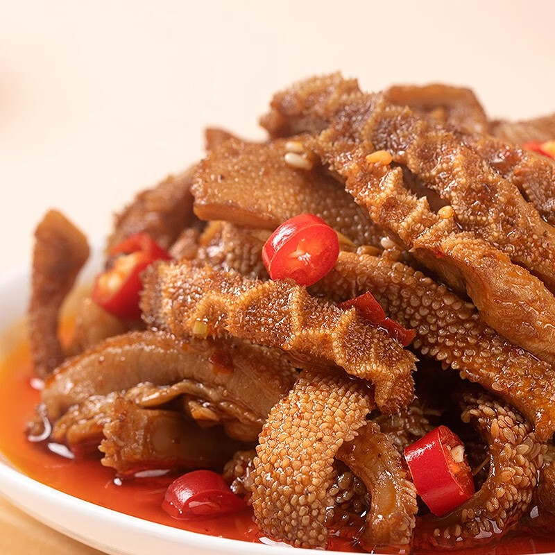 溥畔麻酱爆脆肚多汁魔芋爽香辣味素牛肚火锅素毛肚湖南解馋零食 香辣