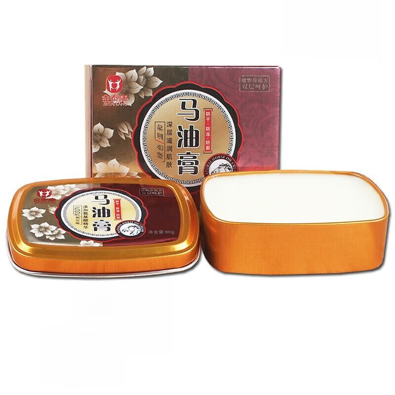 金泰康 馬油膏 蛇油膏保濕滋潤手足護(hù)理防干裂足霜手霜 馬油膏80g