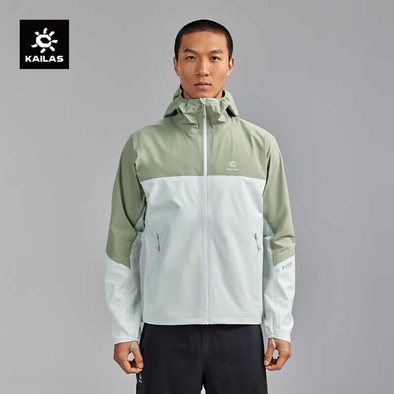 KAILAS凯乐石AERO傲云冲锋衣FLT暴雨防水3层轻量越野跑山训练单冲外套男