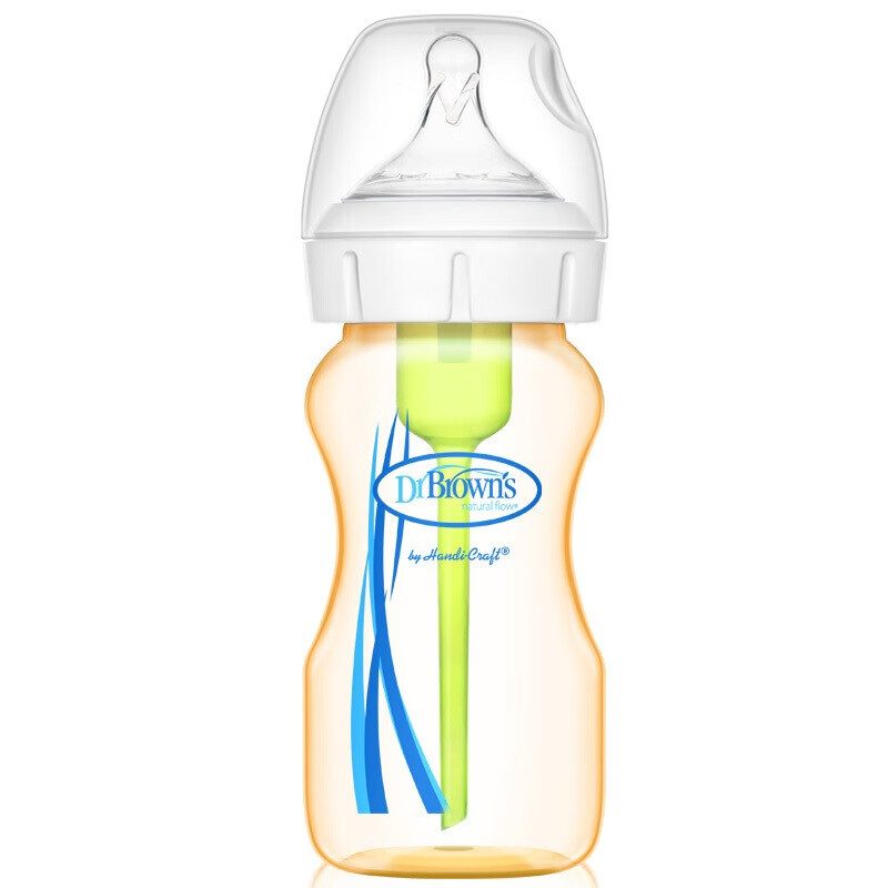 布朗博士奶瓶 宽口径奶瓶 新生儿奶瓶 防胀气耐摔 PPSU婴儿奶瓶270ml