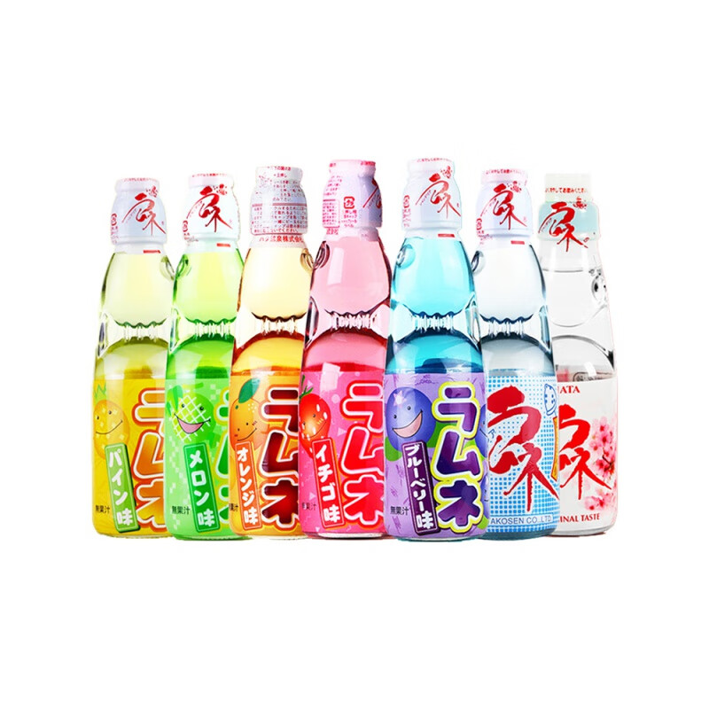 哈达波子汽水 玻璃瓶碳酸饮料 日本进口网红弹珠波子汽水夏季少女心