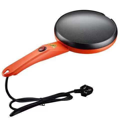 熊猫轻食薄饼机薄饼机春饼机家用电饼铛春卷皮千层皮煎饼锅全自动 红色+面盘+搅拌棒质保3年