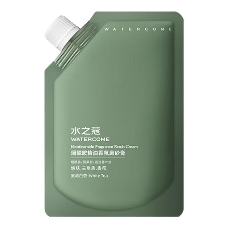 水之蔻白茶身体乳保湿补水滋润秋冬烟酰胺果酸全身清爽润肤露滋润p 烟酰胺磨砂膏 200g 1袋