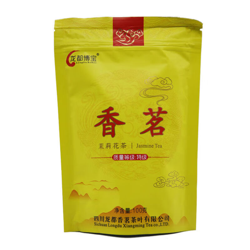 龙都博宝龙都香茗浓香型茉莉花茶 龙都博宝香茗四川自贡荣县特产 100g