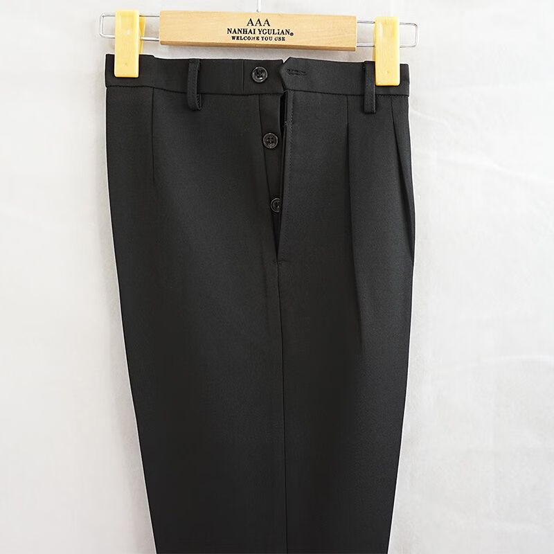 奕津妈妈裤子棉裤老人裤子女中老年宽松春秋冬微弹侧边纽扣旁开口裤加