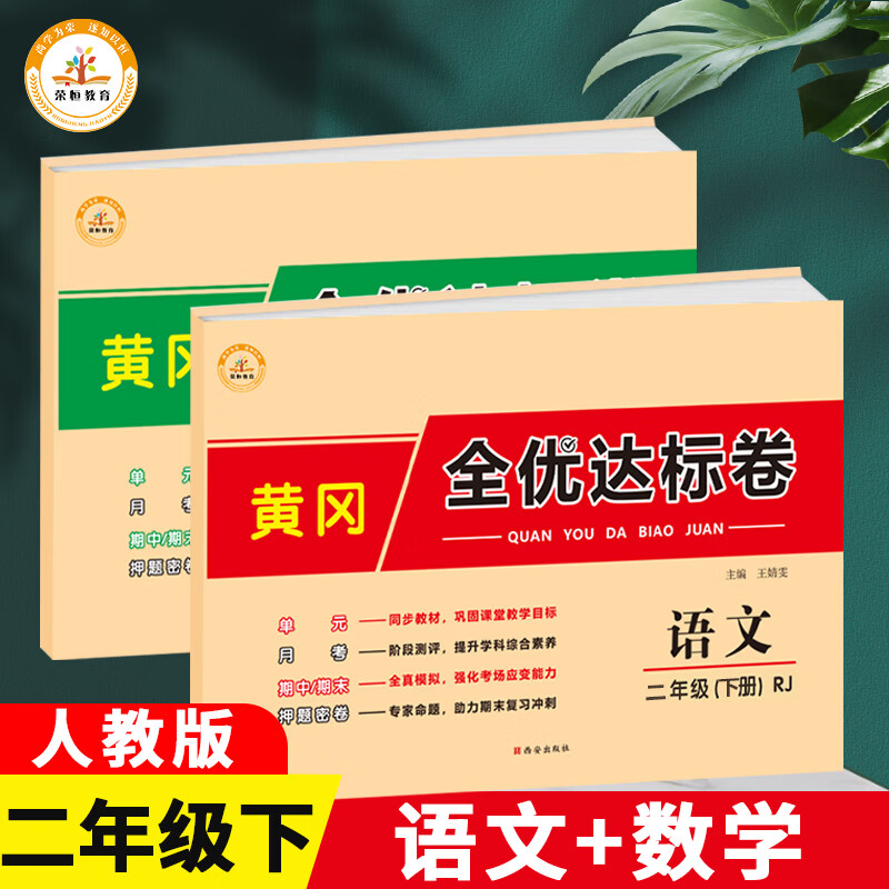 二年级试卷测试卷全套上册下册人教版语文数学专项训练标小学同步练习