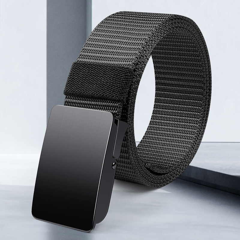 歌带盾男士加厚腰带休闲百搭休闲百搭潮流皮带简约工装牛仔裤腰带 香槟色【黑色扣】 200cm