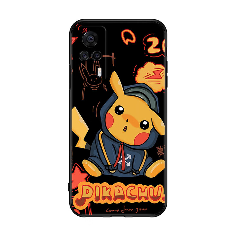 美希意适用vivos9e手机壳 S9e网红V2048A女款磨砂防摔卡通个性镜头保护 纯黑单壳 vivo S9e