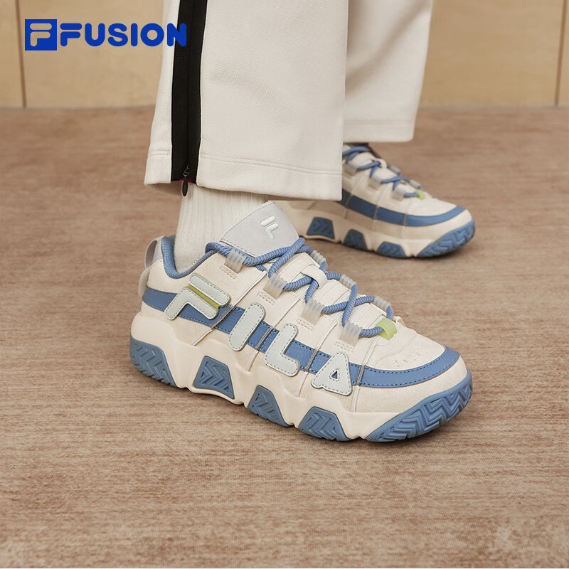 fila fusion斐乐潮牌女鞋barricade复古篮球鞋2024春季新款运动鞋 古