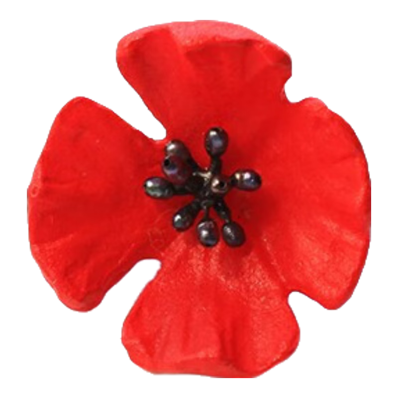 MichaelMichaud德国轻奢饰品 虞美人花朵别针 时尚气质精致高档送女友情人节礼物 虞美人别针