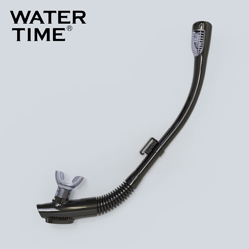 WATERTIME/水川 呼吸管 水下全干式潜水呼吸器 游泳呼吸管浮潜装备 黑夜