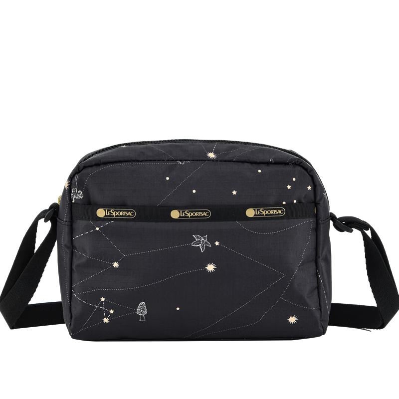 LeSportsac樂播詩新款潮流系列包包女包星空印花方形單肩斜挎包 星空圖