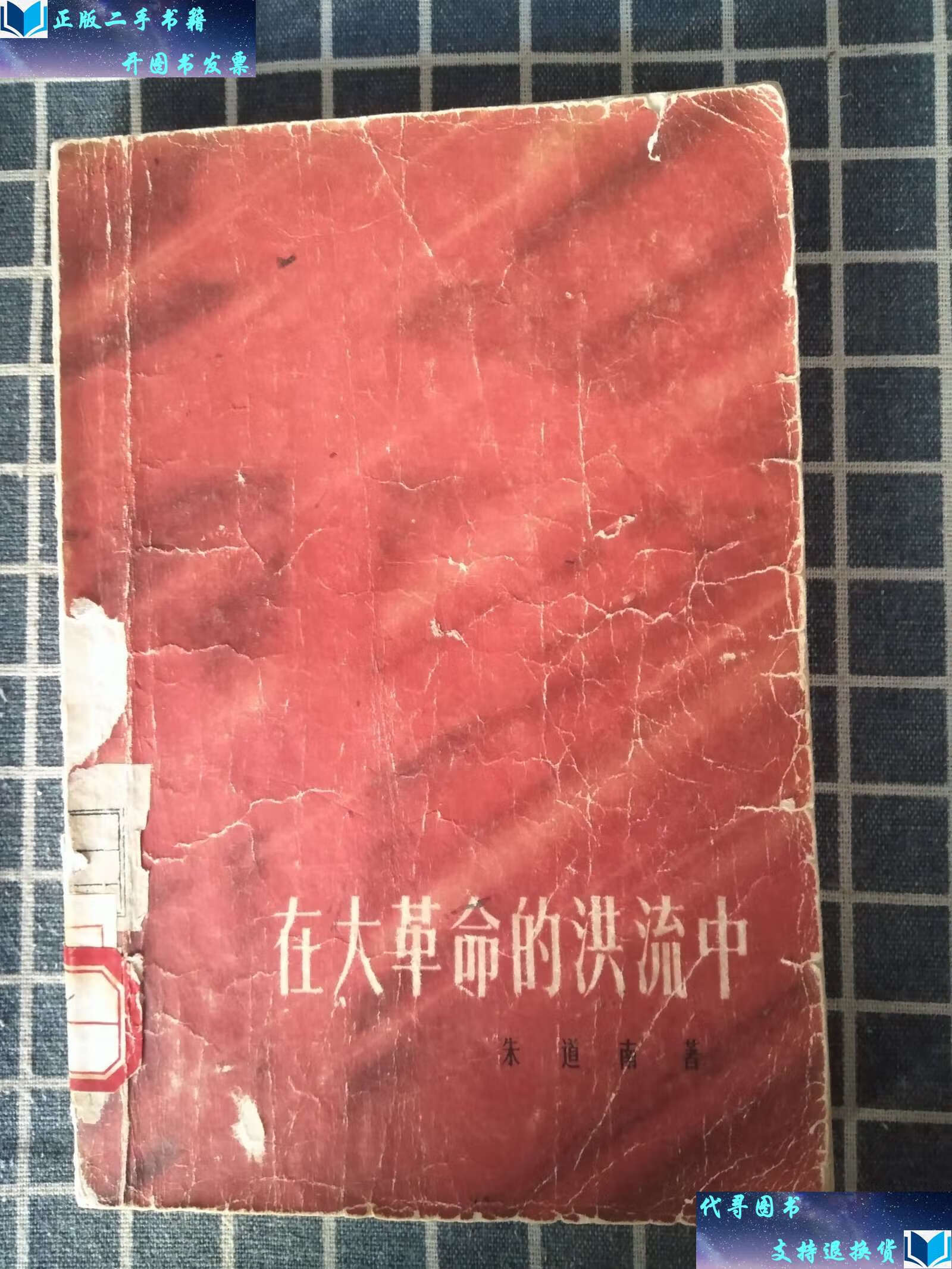 【二手书9成新】在大革命的洪流中 /朱道南 上海文艺