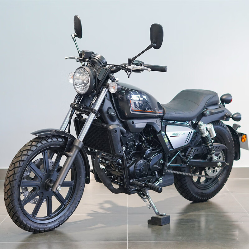 天禧钱江复古巡航太子车荣耀250摩托车单缸水冷新款整车全新可上牌 亮