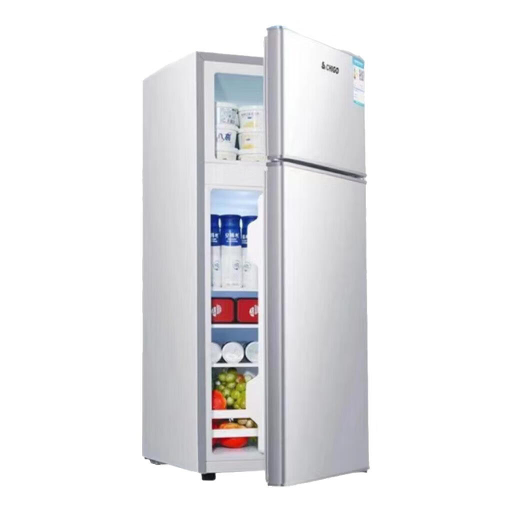 志高(CHIGO)志高双门冰箱小型出租房宿舍双开门冷藏冷冻一级能效家用178L升办公室电冰箱二门酒店宾馆学校公寓 BCD-178L银色