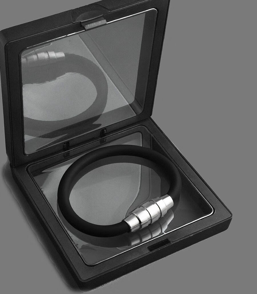 snqp运动手链磁吸扣能量手环简约感男生款手錬饰品潮 运动能量手环