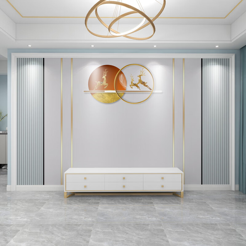 现代简约轻奢电视背景墙壁布客厅墙纸影视墙布壁画 3d珠光闪银布/平米