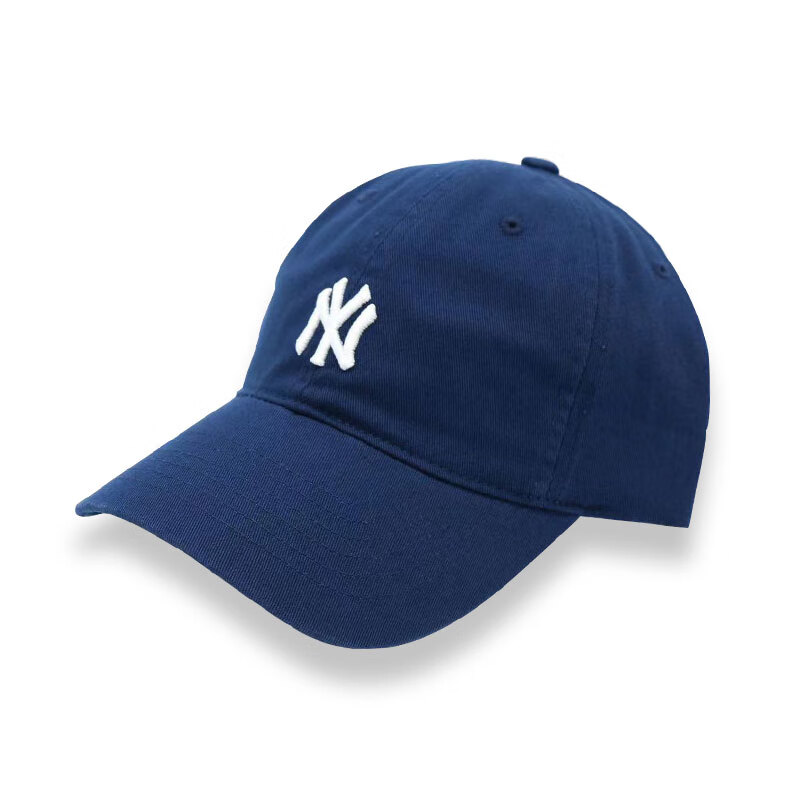 MLB韩国帽子复古软顶小标NY运动LA休闲鸭舌帽明星同款棒球帽CP77 深灰色 NY王鹤棣同款CP77 均码
