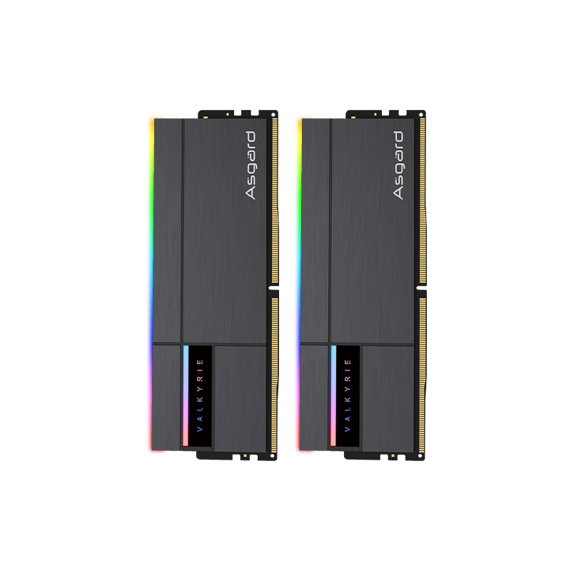 阿斯加特（Asgard）32GB(16Gx2)套 DDR5 6000 台式机内存条 RGB灯条-女武神·瓦尔基里Ⅱ代【C28】极夜黑