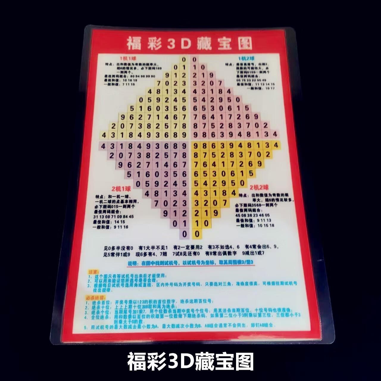 3d藏宝图 竖版 相纸塑封(20*30厘米)a4