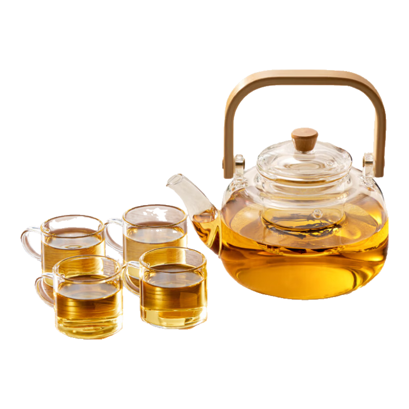 憶壺茶煮茶壺玻璃茶具泡茶器電陶爐耐高溫帶過濾燒水普洱家用提梁壺