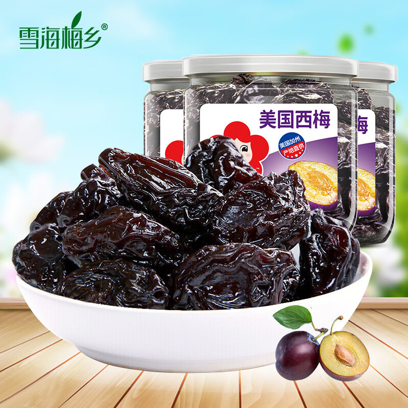 雪海梅乡西梅罐装140g蜜饯果脯果干休闲零食小吃 美国西梅140g*1罐