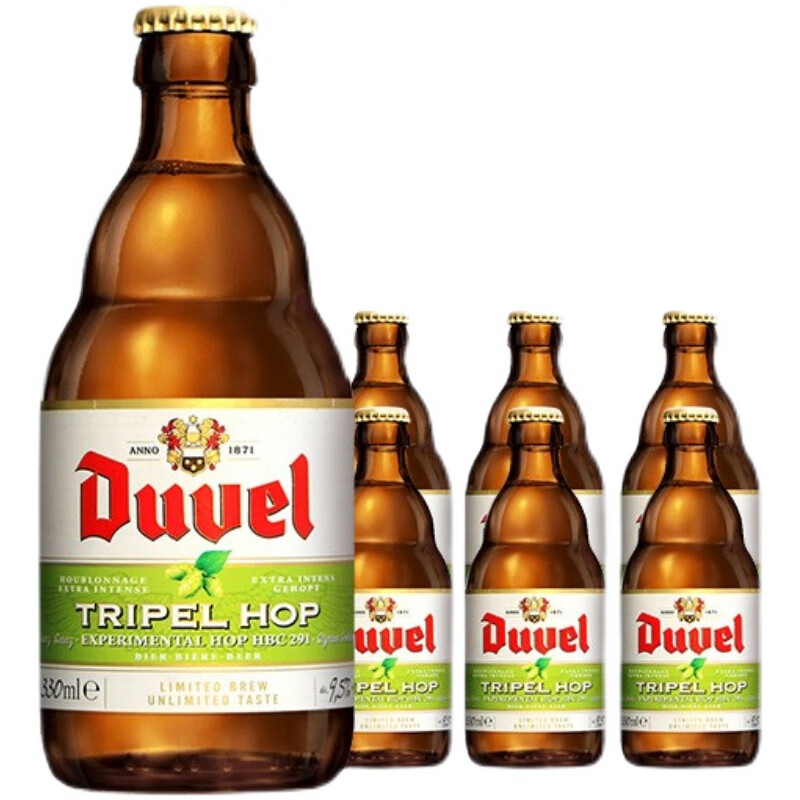 督威比利時進口督威啤酒Duvel三花IPA精釀啤酒330ml*24瓶整箱 330mL 4瓶 督威三花【*】
