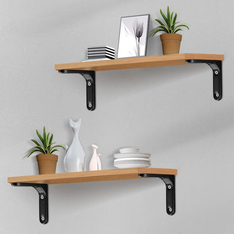 墙上托架不锈钢铁片支撑架90度直角固定器吊柜 白直角架4只300*250