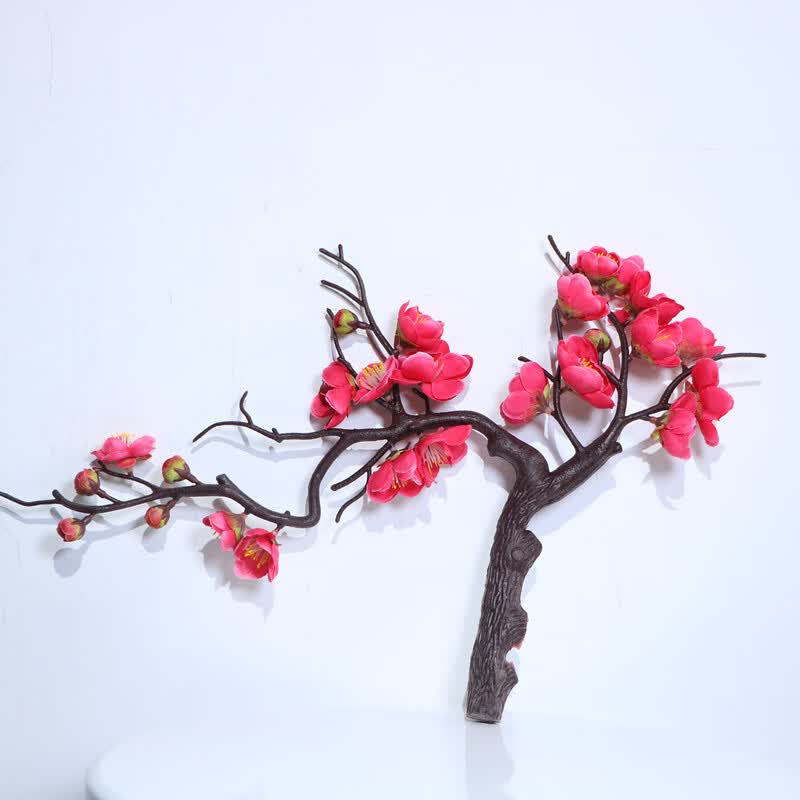 杉贝中式仿真梅腊梅假花干花摆设家居客厅玄关橱窗装饰花花艺摆件