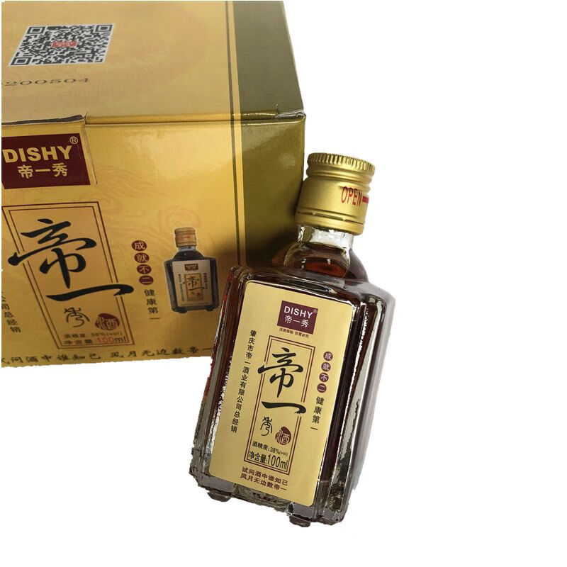 南美豹肇庆帝一秀酒38度100ml*6 帝一酒帝一贡酒帝一贡品酒 100ml*6瓶