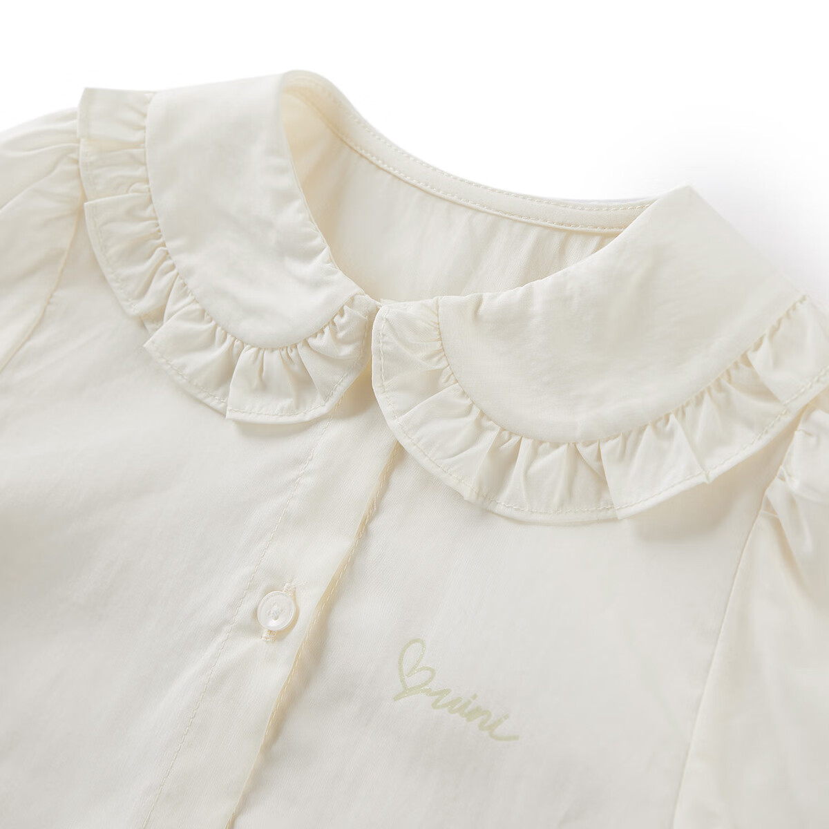 MiniPeace太平鸟童装春幼童衬衫F4CAE1258 米色 100 56cm