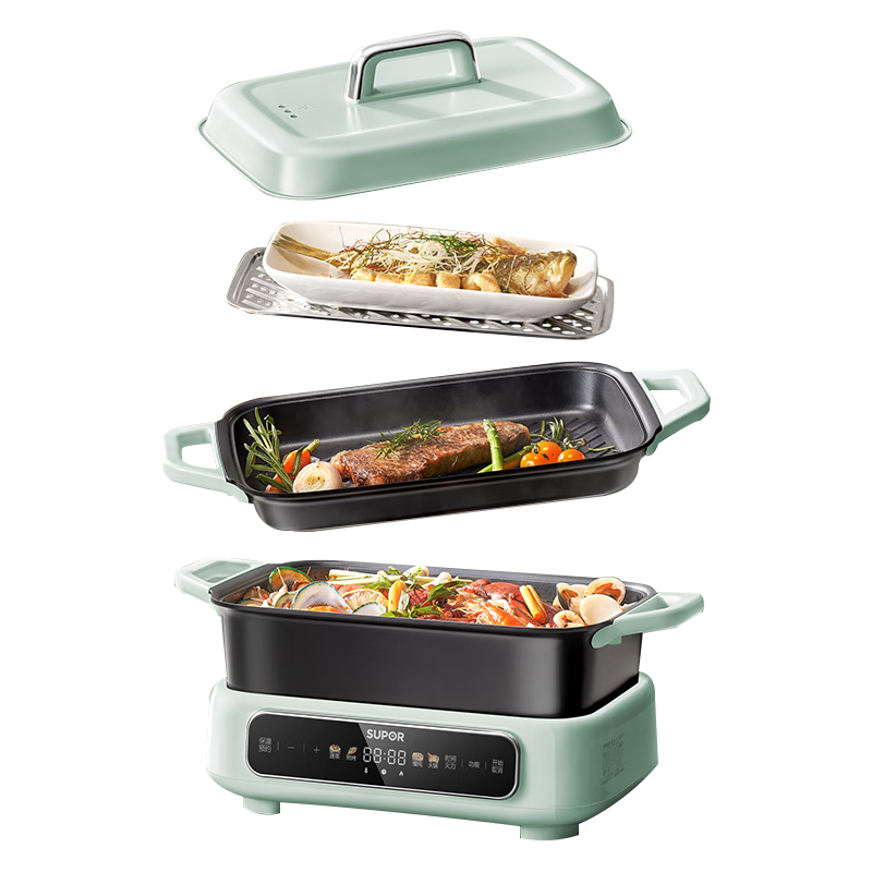 �ղ�����SUPOR�����ܶ๦����������������������� ���ר�ù� 5L���̷���ʽ���õ��ȹ� ���������;�� 5L 398.65Ԫ(������)