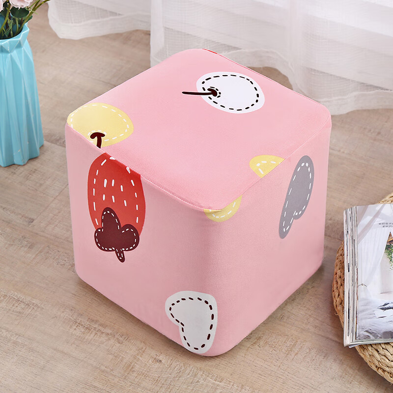 奶粉罐改造沙发套 奶粉罐自制沙发套宝宝桶板凳子套罩凳套改造手 粉色