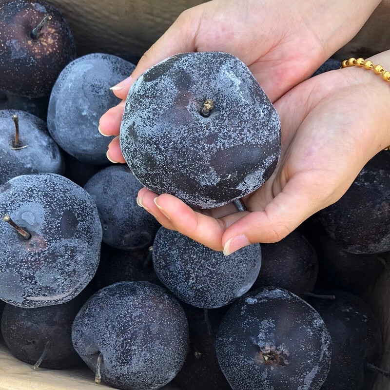 守望乡村东北冻梨4斤 梨子新鲜水果黑梨 花盖梨整箱秋梨延边当季特产 东北冻梨4斤